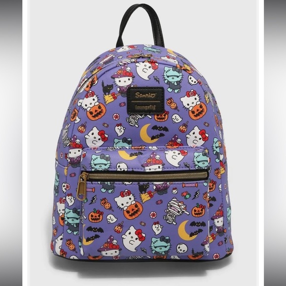 Hello Kitty Handbags - Hello Kitty Halloween Loungefly Mini Backpack
